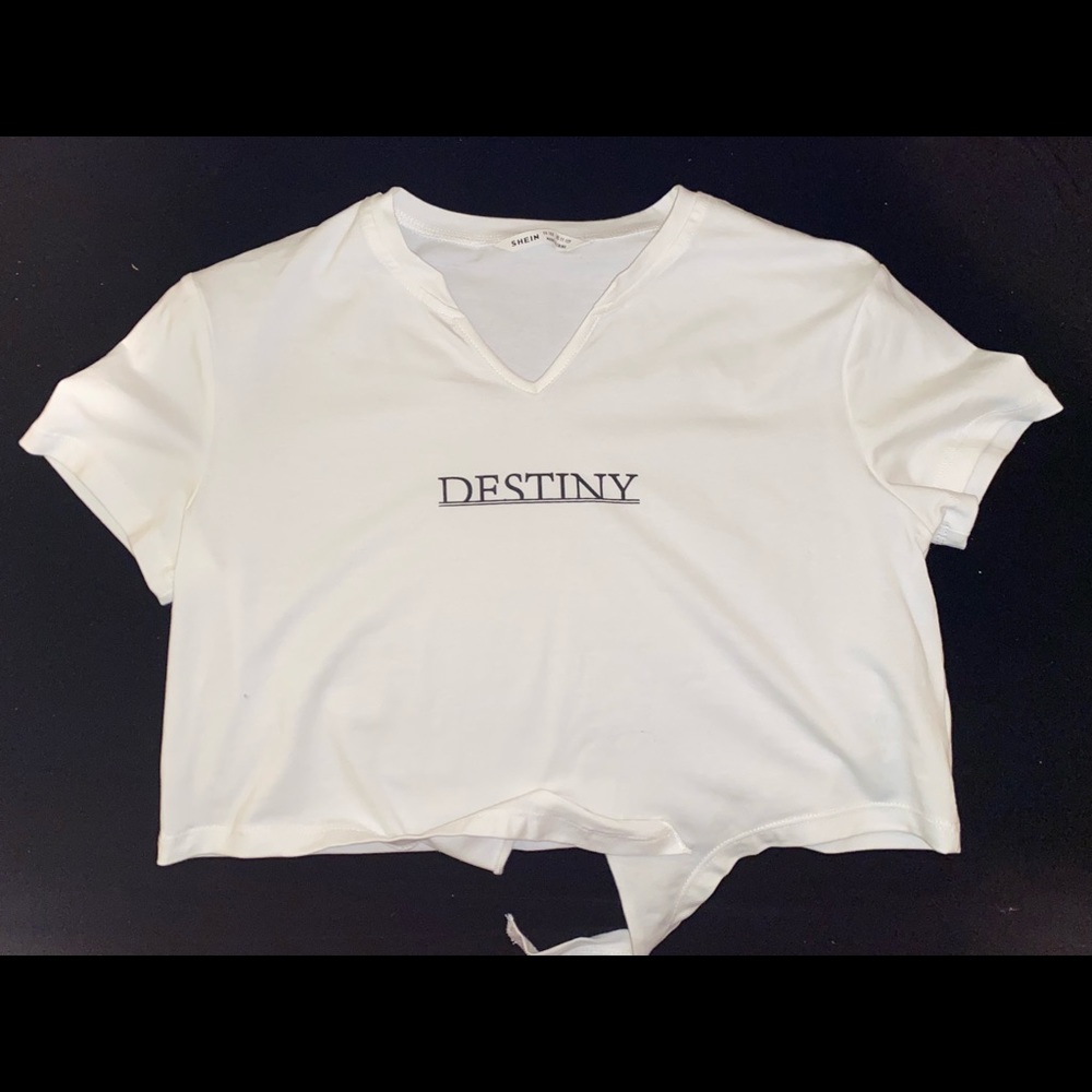 Girls crop top with tie